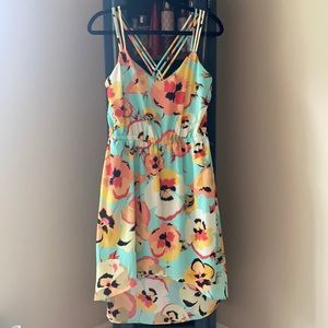 Charlotte Russe - High Low Mint Floral Dress